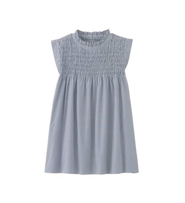 GeeRA（ジーラ）の「ストライプシャーリングブラウス（アンサンブル）」｜詳細画像