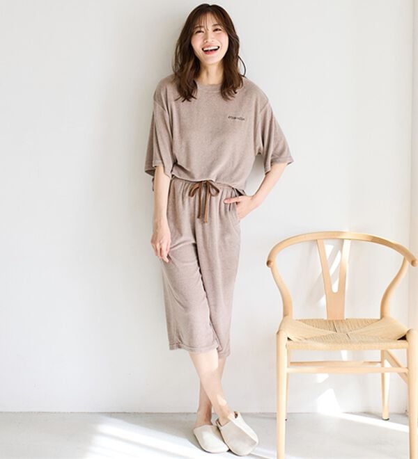LAVIENNE（ラヴィエンヌ）の「【着るタオル】サラッと気持ちいい！パイルパジャマ（パジャマ・ルームウェア）」｜詳細画像