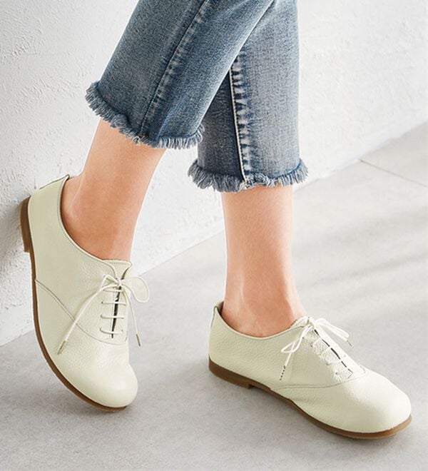 ルフラン（ルフラン）の「足指ゆったり５Ｅはだしシューズ（フラットシューズ）」｜詳細画像