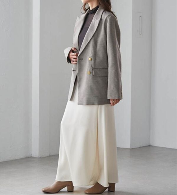 RANAN（ラナン）の「洗える！ゴールド調ボタンWテーラードジャケット（テーラードジャケット）」｜詳細画像