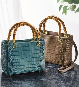 ルフラン（ルフラン）の「＜ロダニア＞牛革バンブーハンドルバッグ（ハンドバッグ）」｜詳細画像