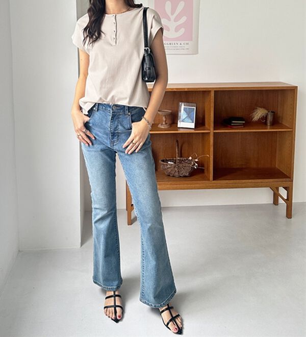 GeeRA（ジーラ）の「綿１００％前後２ＷＡＹシルケットフレンチスリーブカットソー（Tシャツ）」｜詳細画像