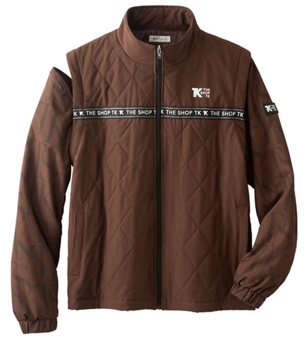 「＜ザ　ショップ　ティーケー＞ハイブリッドダウン２ウェイジャケット（メンズブルゾン）」｜ブラウン