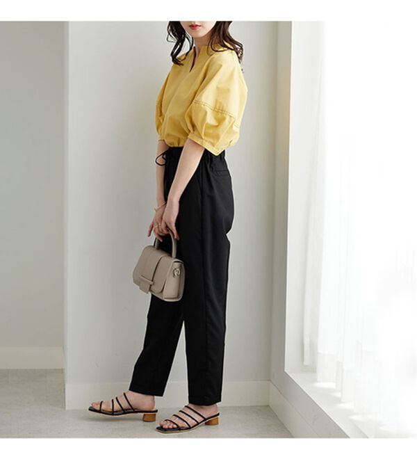 GeeRA（ジーラ）の「美脚とろみタックパンツ（フルレングスパンツ）」｜詳細画像