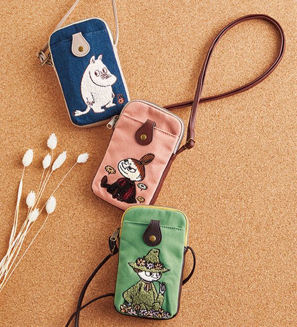 BELLUNA（ベルーナ）の「＜ムーミン＞刺しゅう入りスマホポシェット（ショルダーバッグ）」｜詳細画像