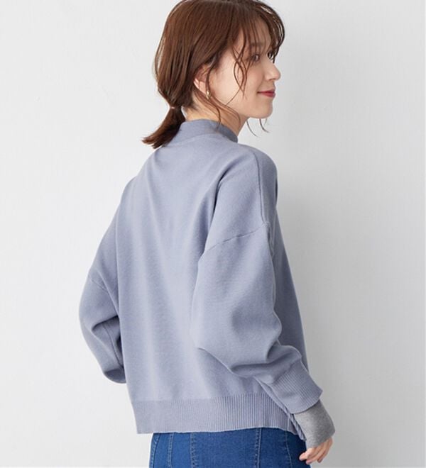 Viola e Viola（ヴィオラ エ ヴィオラ）の「洗えるもちもちレイヤード風ドルマンニット（ニット・セーター）」｜詳細画像