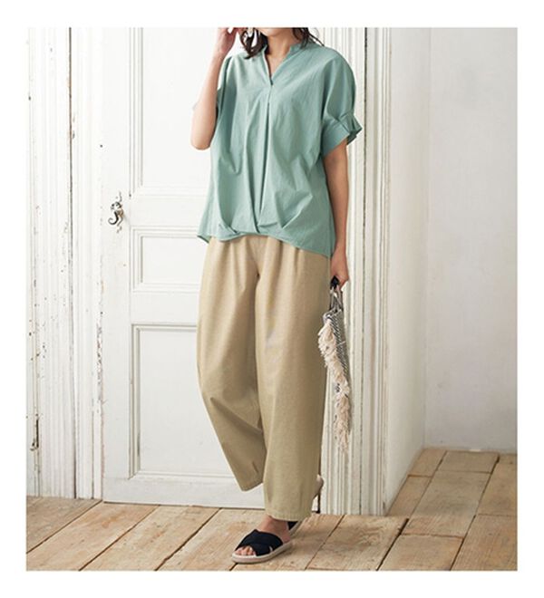 BELLUNA（ベルーナ）の「サッと決まる！タック袖ゆったりブラウス（ブラウス）」｜詳細画像