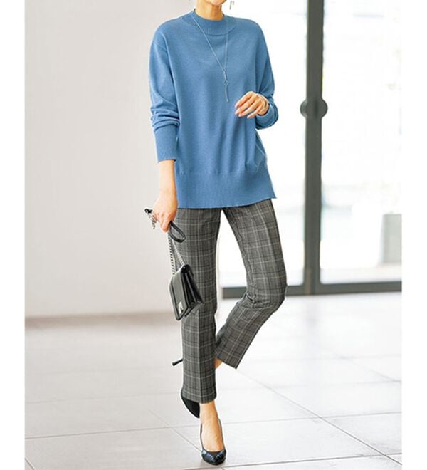 BELLUNA（ベルーナ）の「サマ見え！美脚テーパードパンツ（テーパードパンツ）」｜詳細画像