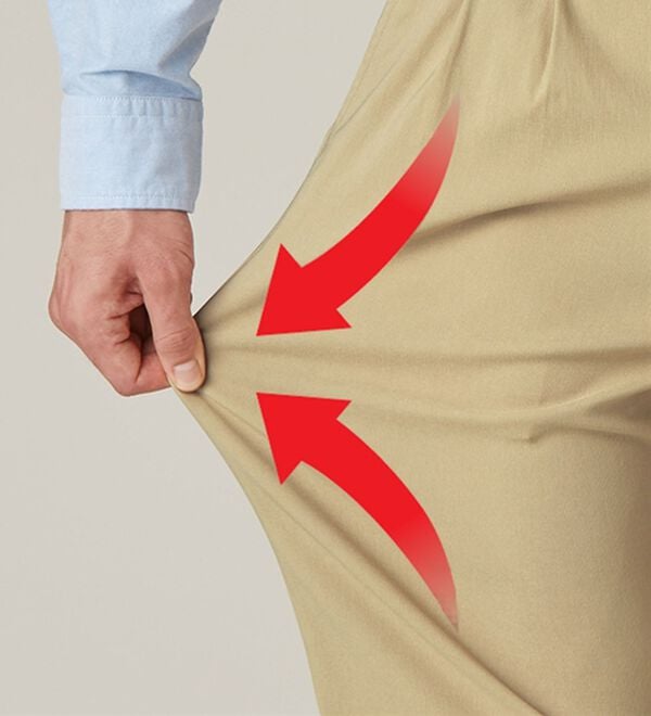 「【４本組】のびのび快適アクティブチノパンツ（メンズフルレングスパンツ）」｜詳細画像