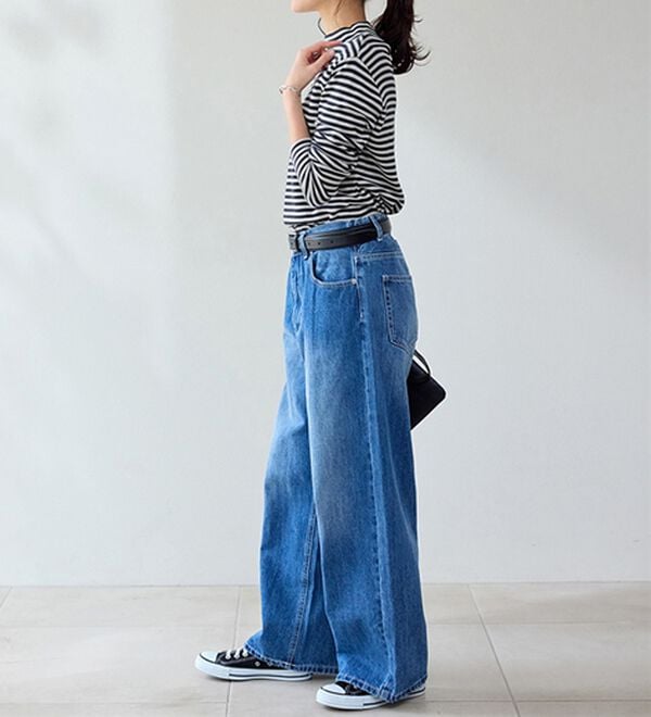 BELLUNA（ベルーナ）の「【選べる衿】肌に優しい綿１００％暖か発熱素材プルオーバー＜ベルホット　コットン＞（カットソー）」｜詳細画像