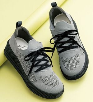 ルフラン（ルフラン）の「＜ゴムゴム＞ビジュー付ニットシューズ（スニーカー）」｜詳細画像