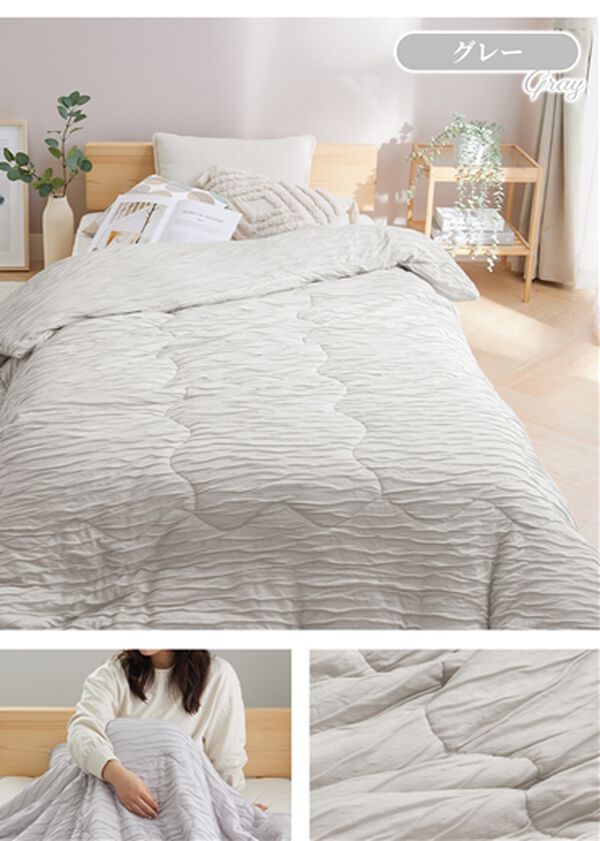 iellio（イエリオ）の「ふんわりとろける布団カバーにもなる肌掛布団（肌掛布団・タオルケット）」｜詳細画像