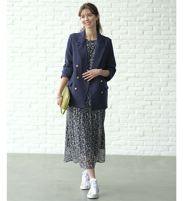 BELLUNA（ベルーナ）の「ベスト付花柄ワンピース（プリントワンピース）」｜詳細画像