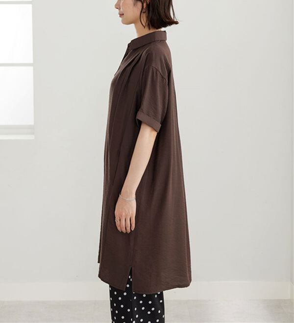 BELLUNA（ベルーナ）の「レーヨンナイロン素材切替ワンピース（その他ワンピース）」｜詳細画像