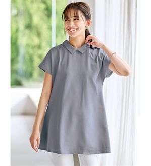 BELLUNA（ベルーナ）の「ヒンヤリ！綿１００％かのこポロチュニック（チュニック）」｜パープル