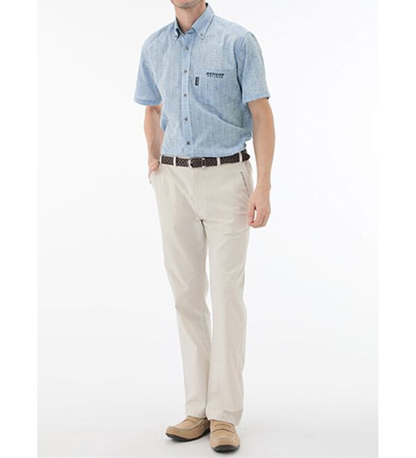 「＜ダンロップ・リファインド＞吸汗速乾絣チェックシャツ（メンズシャツ）」｜詳細画像