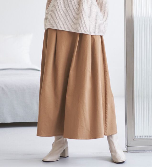 ミナペルホネン 試着のみ プリーツスカート36 felice タックスカート