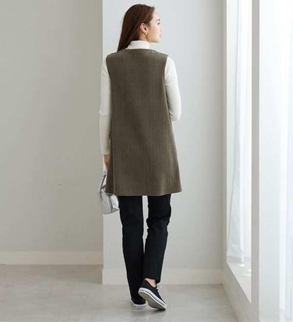 BELLUNA（ベルーナ）の「モールジャカード素材ジャンパースカート（ジャンパースカート）」｜詳細画像