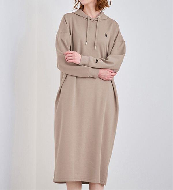 ダンボールパーカーワンピース＜U.S.POLO ASSN.ユーエスポロアッスン  