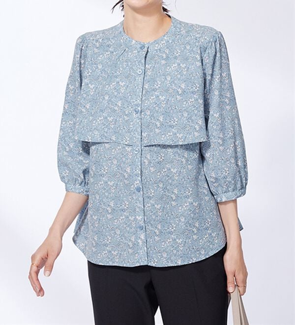 BELLUNA（ベルーナ）の「ケープ風デザインブラウス（ブラウス）」｜詳細画像