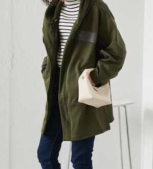 RANAN（ラナン）の「＜ｐｕｍａ＞ワンライン　フリースフーディ（ハーフコート）」｜詳細画像