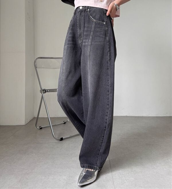 RANAN（ラナン）の「フロントシームカーブデニム（フルレングスパンツ）」｜詳細画像