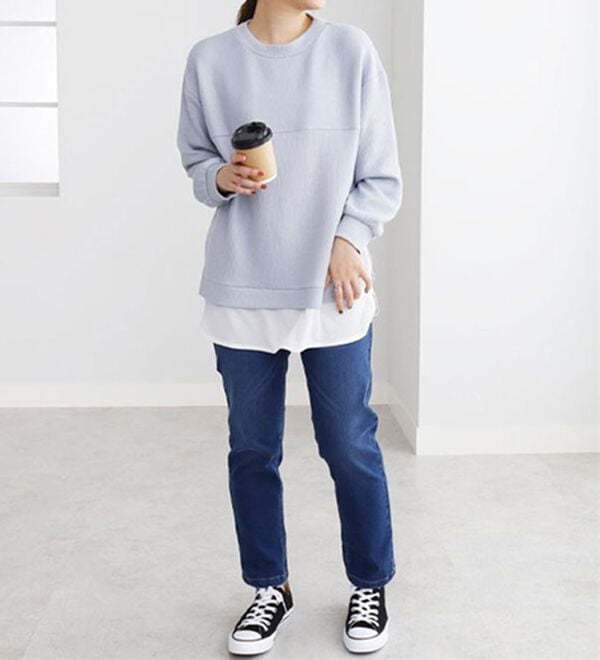 BELLUNA（ベルーナ）の「切替デザインレイヤード風チュニック（チュニック）」｜詳細画像