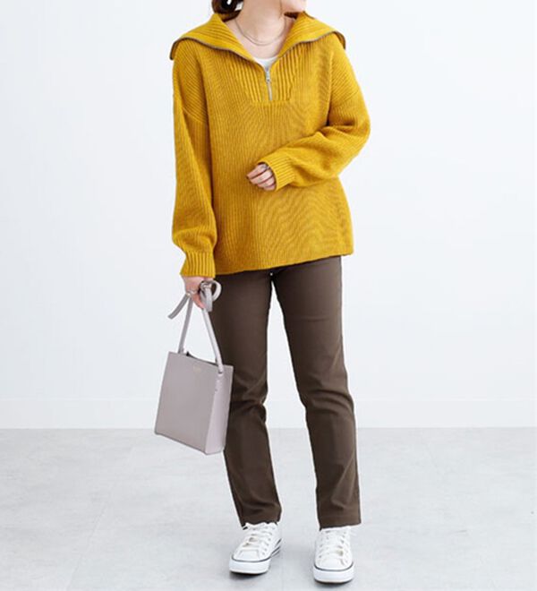 BELLUNA（ベルーナ）の「あったか裏トリコットストレッチパンツ（フルレングスパンツ）」｜詳細画像