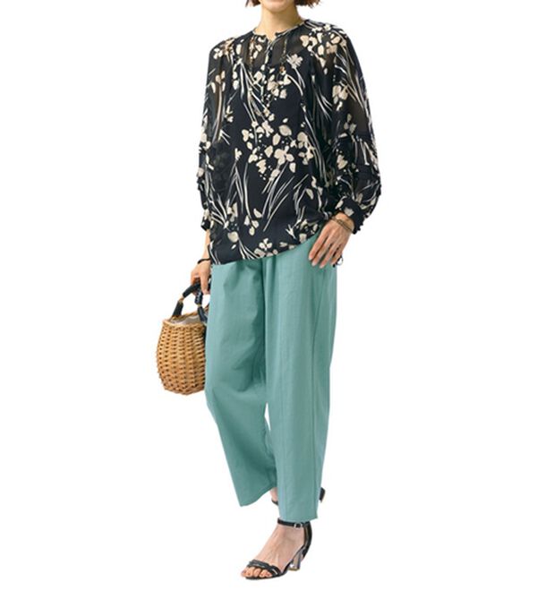 ルフラン（ルフラン）の「【３本組】綿レーヨンゆったりパンツ（フルレングスパンツ）」｜詳細画像