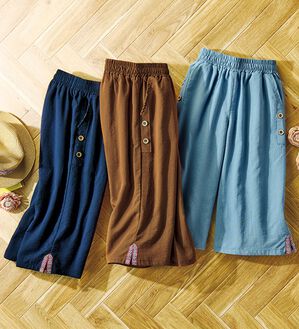ルフラン（ルフラン）の「【３本組】真夏のひざ下丈パンツ（その他パンツ）」｜3本組