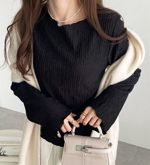 GeeRA（ジーラ）の「前後２ｗａｙフレアスリーブカットソー（カットソー）」｜詳細画像