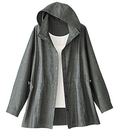 BELLUNA（ベルーナ）の「デニム調デザインパーカー（パーカー）」