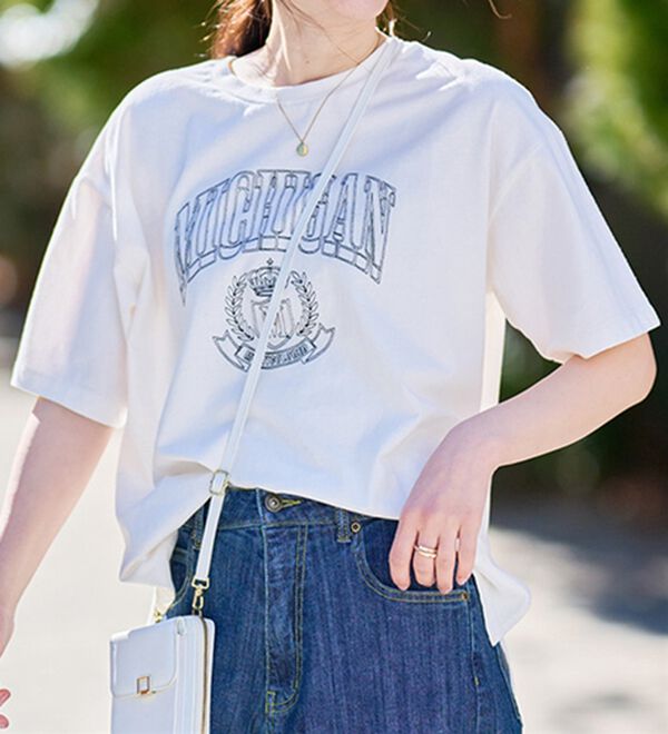 RANAN（ラナン）の「ヴィンテージライクロゴTシャツ（カットソー）」｜詳細画像