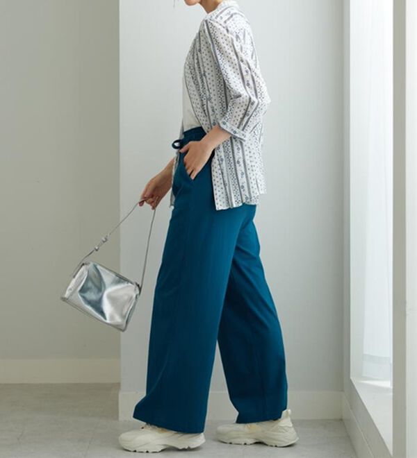 BELLUNA（ベルーナ）の「綿１００％ピンタックデザインブラウス（ブラウス）」｜詳細画像