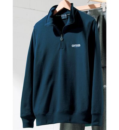 「＜アウトドアプロダクツ＞ブランドデザインハーフジップ・カーゴパンツ（メンズトレーナー）」