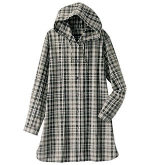 BELLUNA（ベルーナ）の「ビンテージ調チェックフードブルゾン（ブルゾン）」｜モノトーン系