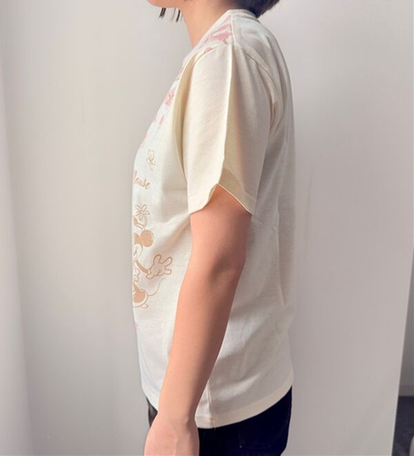 BELLUNA（ベルーナ）の「＜Disney＞【ミニー】桜柄プリントTシャツ（Tシャツ）」｜詳細画像