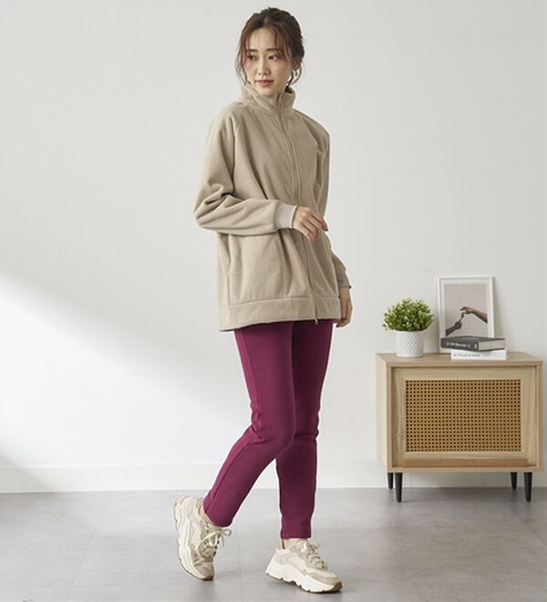 BELLUNA（ベルーナ）の「まるではく毛布！静電防止付裏ファーレギンス（スパッツ・レギンス）」｜詳細画像