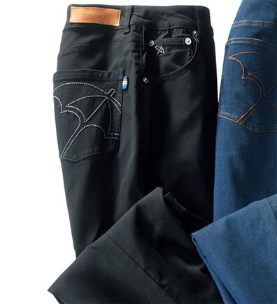 ルフラン（ルフラン）の「〔ａ・Ａ・Ｐ〕刺しゅうストレッチ美脚パンツ（フルレングスパンツ）」