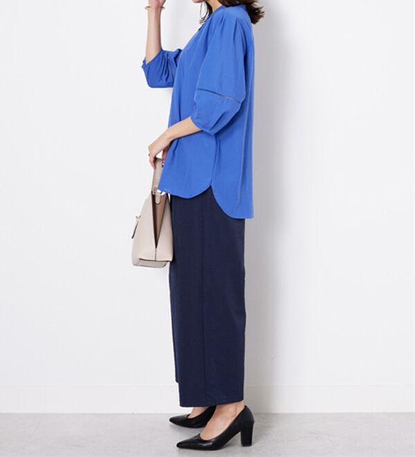 BELLUNA（ベルーナ）の「エアリービンテージ素材レース使いブラウス（ブラウス）」｜詳細画像