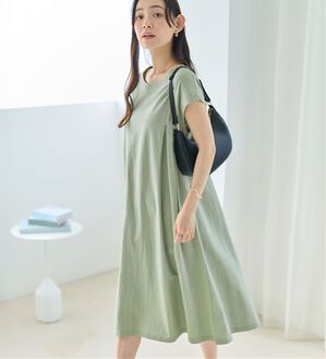 Viola e Viola（ヴィオラ エ ヴィオラ）の「【選べる２丈】綿１００％タック使いワンピース＜Ｓ～４Ｌ＞（チュニックワンピース）」｜ミント