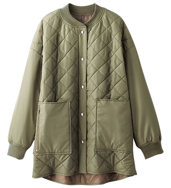 BELLUNA（ベルーナ）の「軽い着心地！ビッグポケット付キルトコート（ハーフコート）」｜詳細画像