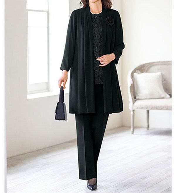 ルフラン（ルフラン）の「レース使いブラウス（ブラックフォーマル（喪服・礼服））」｜詳細画像