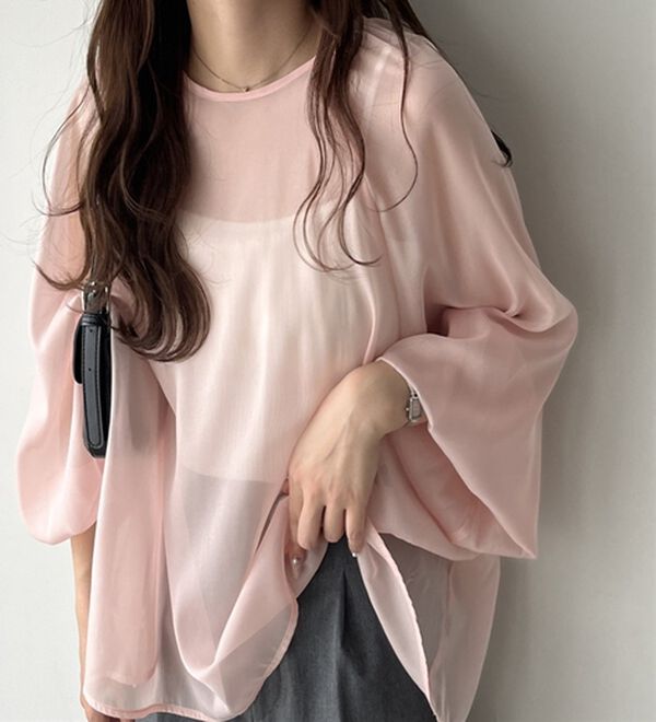 GeeRA（ジーラ）の「バックリボンシアーブラウス（ブラウス）」｜詳細画像