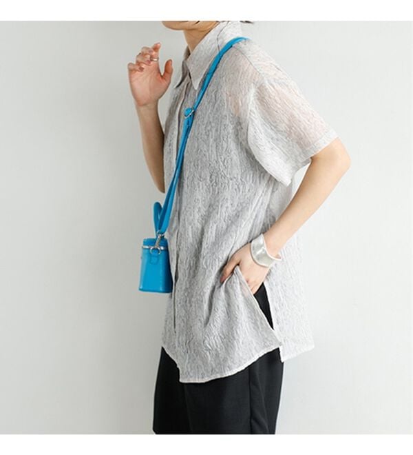 GeeRA（ジーラ）の「ニュアンスワッシャーシアーシャツ（シャツ）」｜詳細画像