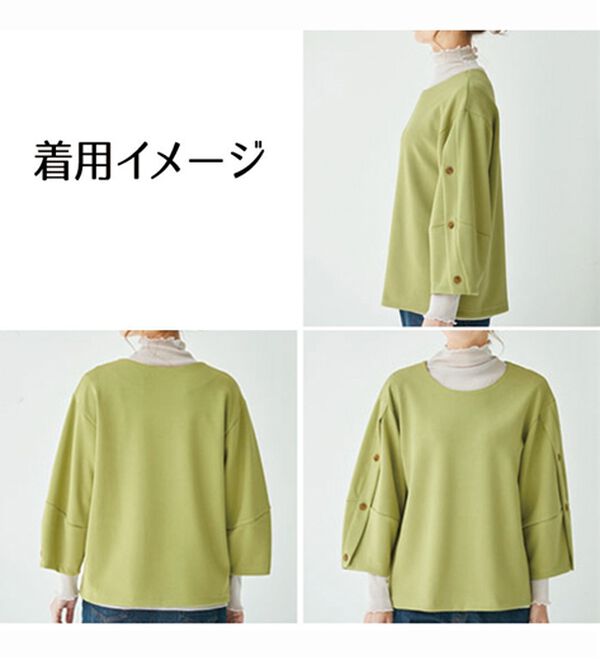 BELLUNA（ベルーナ）の「リサイクルポリエステル混プルオーバー（カットソー）」｜詳細画像