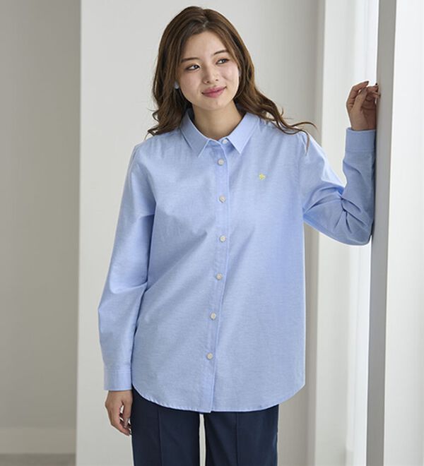 BELLUNA（ベルーナ）の「【ＰＯＬＯ　ＢＣＳ】オックス素材刺しゅうシャツ（シャツ）」｜詳細画像