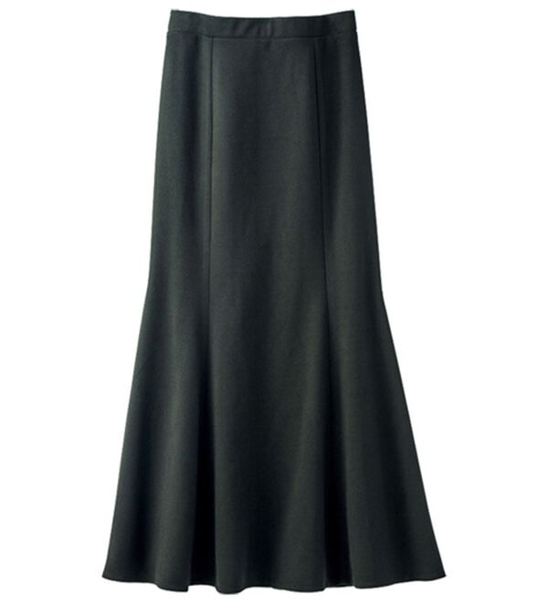 BELLUNA（ベルーナ）の「上品ウーリッシュ素材マーメイドスカート（ロングスカート）」｜黒