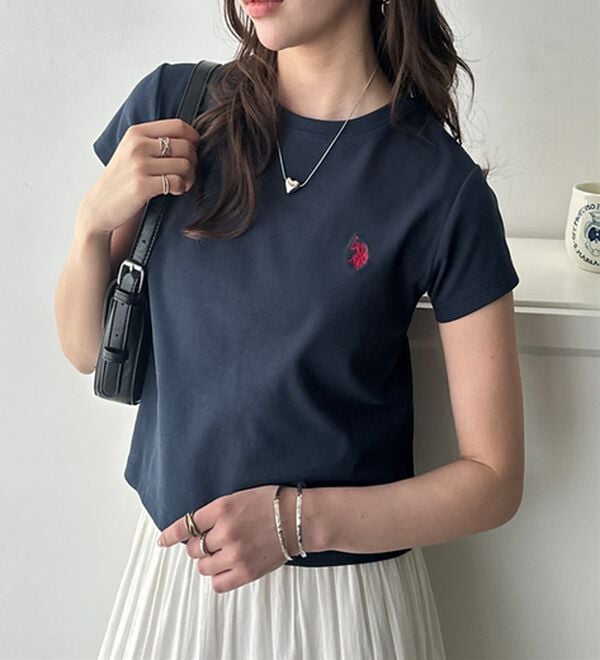 GeeRA（ジーラ）の「【ＵＳ．ＰＯＬＯ．ＡＳＳＮ】汗染み防止ミニＴシャツ（Tシャツ）」｜詳細画像