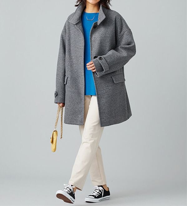 BELLUNA（ベルーナ）の「もちもち袖ボタンニットプルオーバー（ニット・セーター）」｜詳細画像